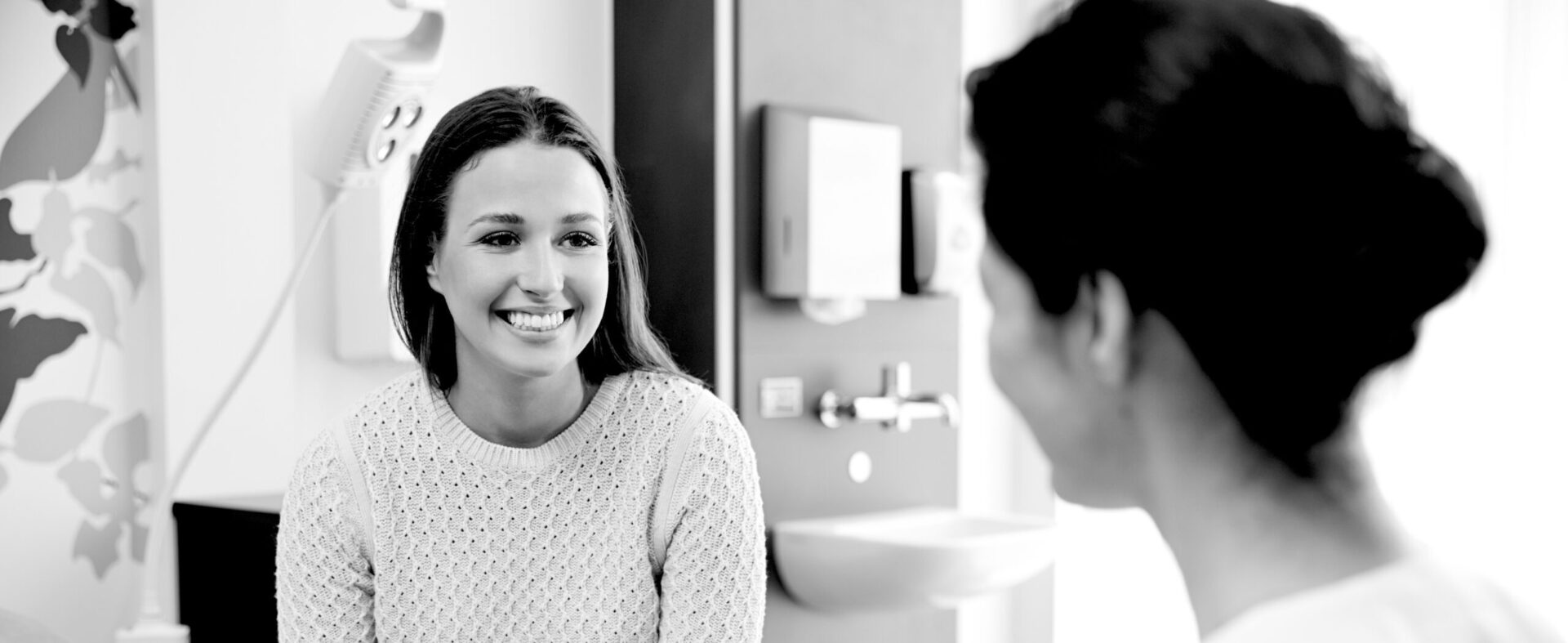 Smiling patient and doctor at a Simplicare clinic